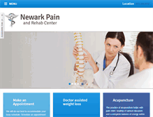 Tablet Screenshot of newarkpainandrehab.com